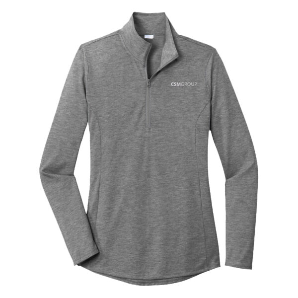 Sport-Tek® Women's PosiCharge® Tri-Blend Wicking 1/4-Zip Pullover Thumbnail