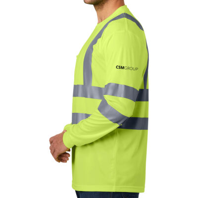 CornerStone® ANSI 107 Class 3 Long Sleeve Snag-Resistant Reflective T-Shirt Thumbnail