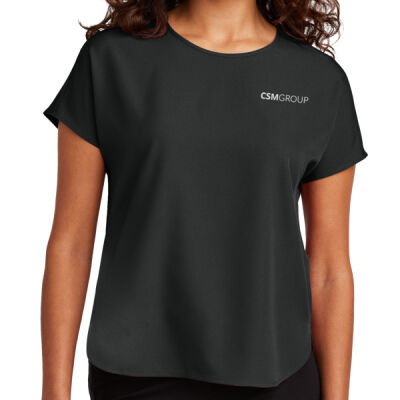 Mercer+Mettle® Women's Stretch Crepe Crew Thumbnail