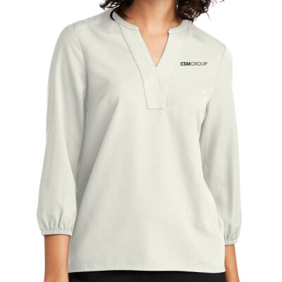 Mercer+Mettle™ Women's Stretch Crepe 3/4-Sleeve Blouse Thumbnail