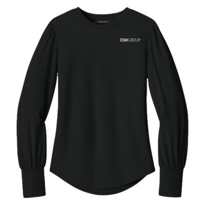 Mercer+Mettle® Women’s Stretch Jersey Long Sleeve Blouson Top Thumbnail