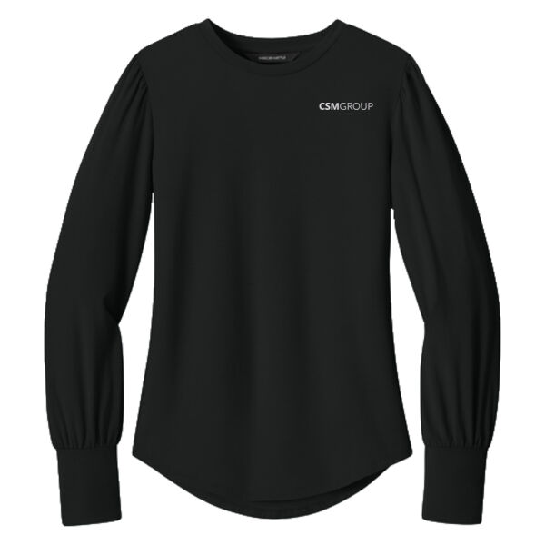 Mercer+Mettle® Women’s Stretch Jersey Long Sleeve Blouson Top Thumbnail